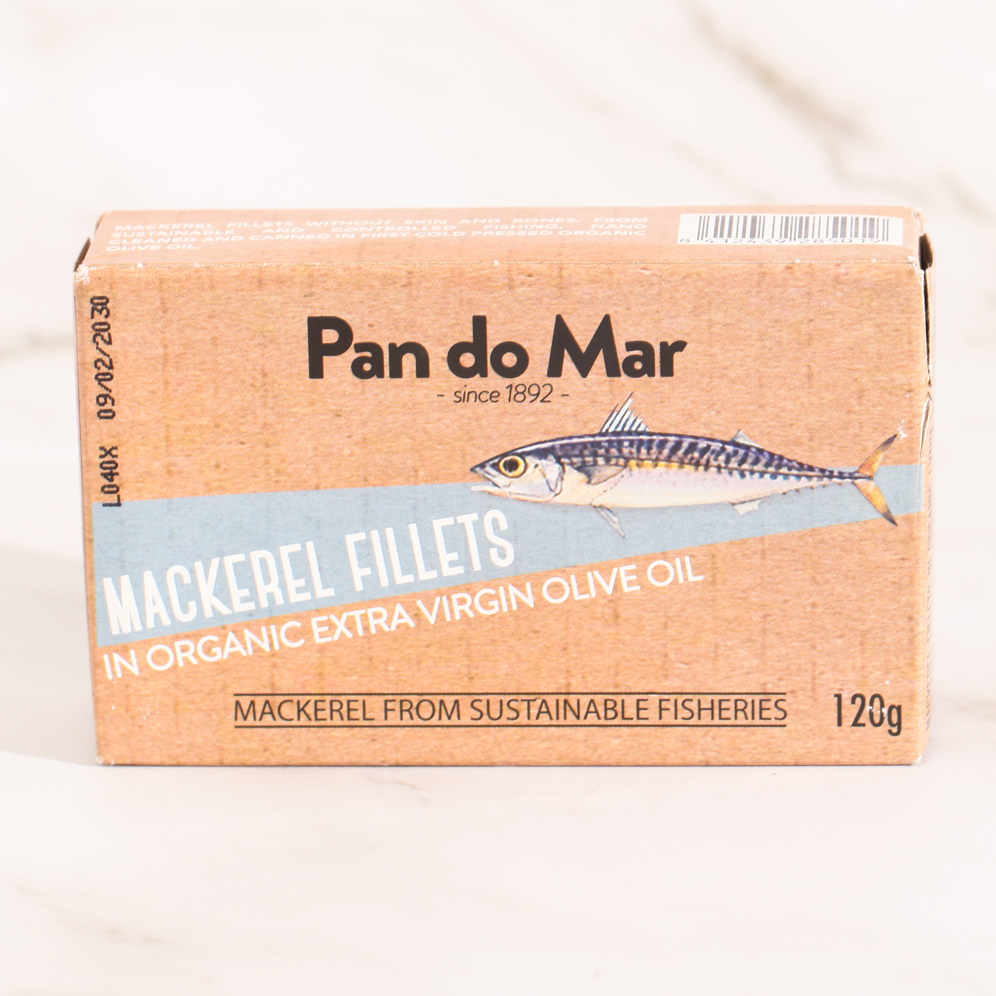 Mackerel Fillets in Organic Olive Oil - Pan do Mar
